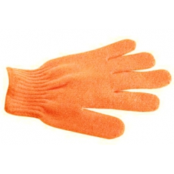 Gant de gommage 5 doigts - Orange